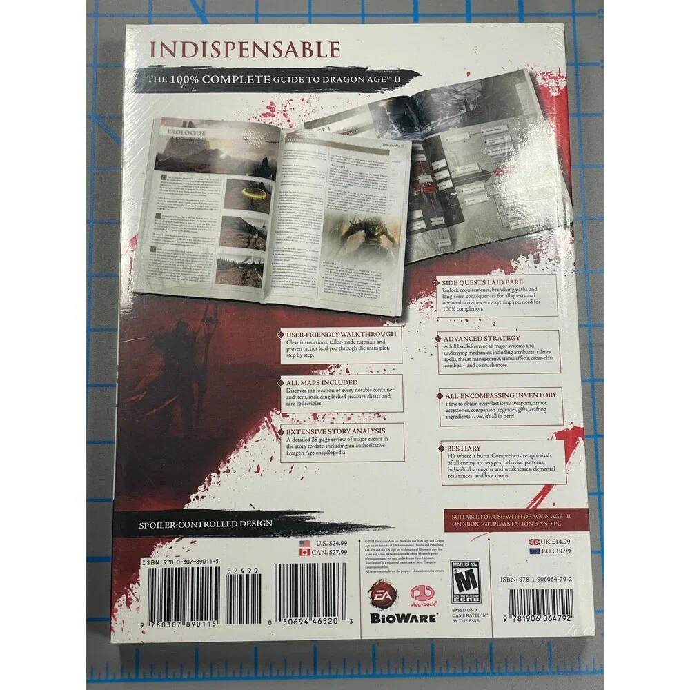 EA Games Dragon Age 2 II Strategy Guide Video Game Piggyback Piggy Back Bioware